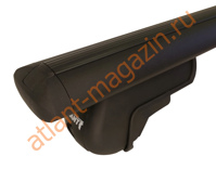 Багажник для Kia Sportage до 2010г. (на рейлинги), крыловидная дуга черная), арт.8810+6031