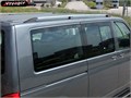 Рейлинги для Volkswagen Transporter T5, c 2003- г, длинная база (Voyager, Турция), алюм. опоры 822