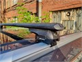 Багажник для Chery Tiggo 4 с 2024- (интегр. рейлинги) аэродинам. черная дуга, арт.7008+6028 6718